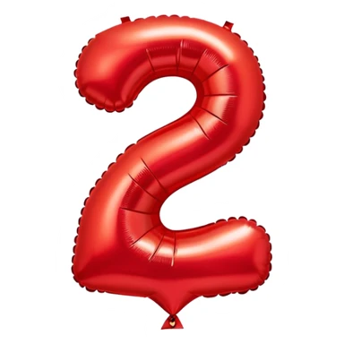 Number 4 birthday balloon  sticker