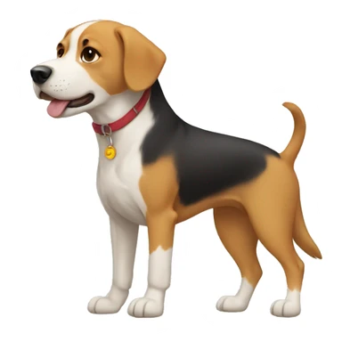 Dog and human sticker