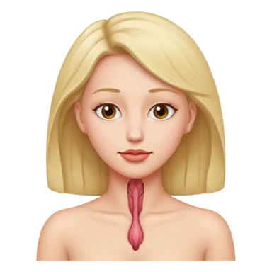  Woman necked bending over showing vagina sticker