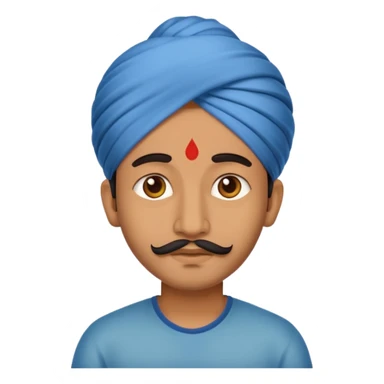 Indian man 25 years old  sticker