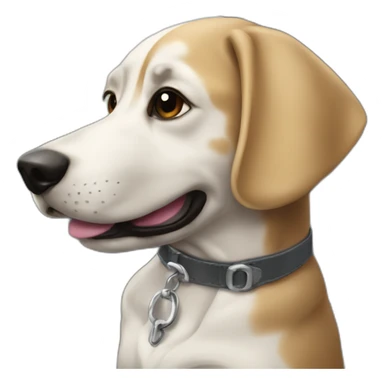 Chien dans une voiture de luxe sticker