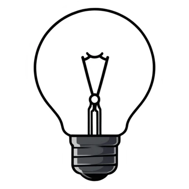 A Philips Hue smart LED bulb with colorful light glowing from it sticker