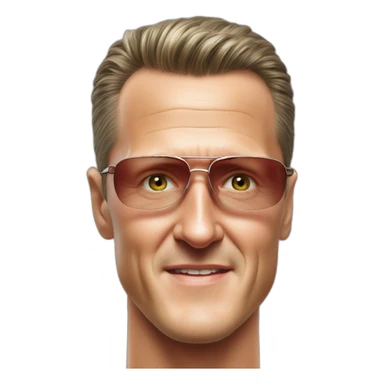 michael schumacher hyper realistic sticker