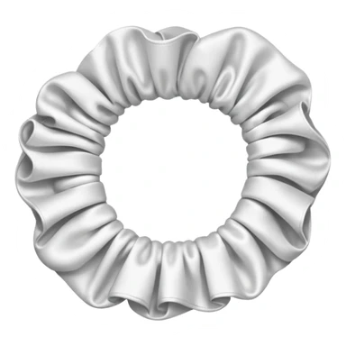 white scrunchie sticker