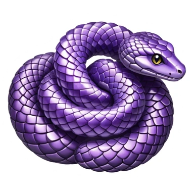 amethyst gem cluster snake sticker