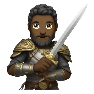 Guardian with sword sticker