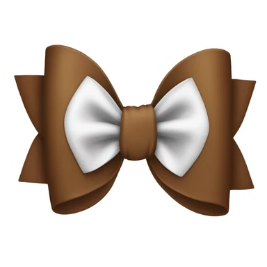 brown bow sticker