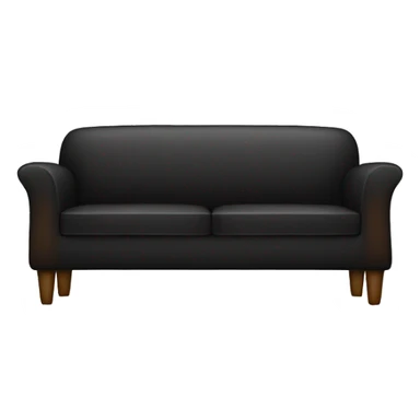 Black modern couch sticker