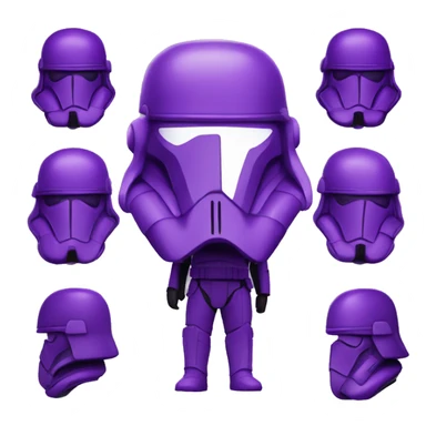 Sith trooper purple sticker