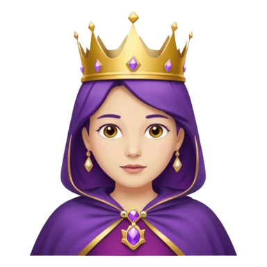 Purple Cape Queen sticker