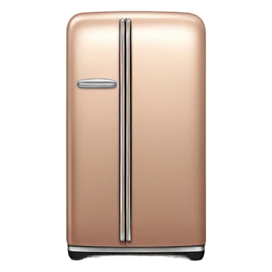 Realistic rose gold Retro vintage fridge. sticker