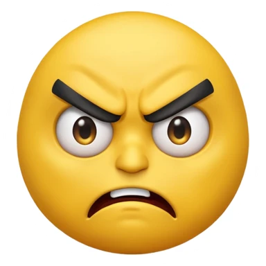 A mad emoji  sticker
