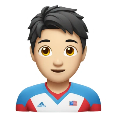 chinese volleyball player sticker