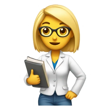 chica dando clases de educación física sticker