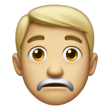 A face of disgust  sticker