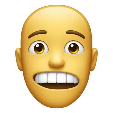 Emoji with hand over their mouth sticker