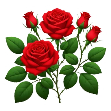 rose bush sticker