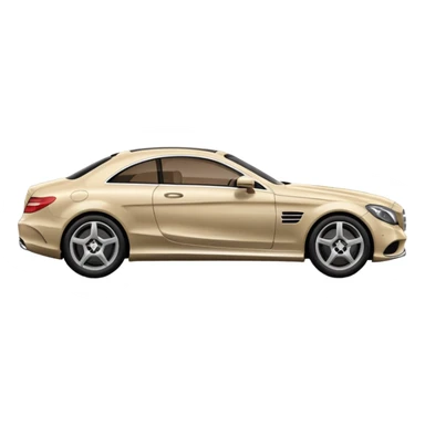 Pale beige and dark brown Mercedes  sticker