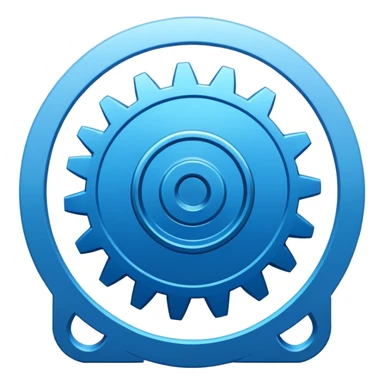 Airtable logo with a gear in the top right corner sticker