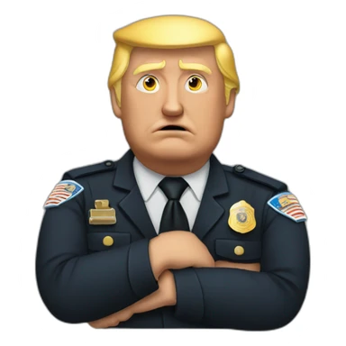 trump-getting-arrested sticker