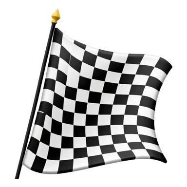 finish line with checkered flag sticker