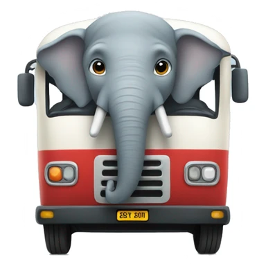 Elephant in a bus sticker