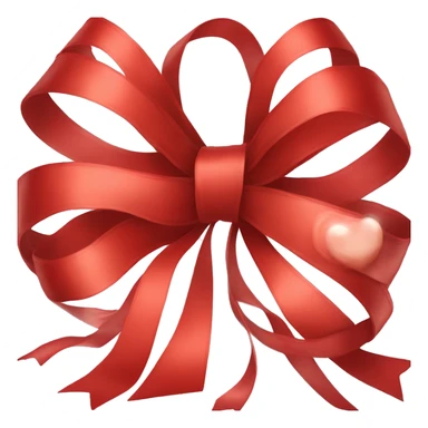 Red holiday bow  sticker