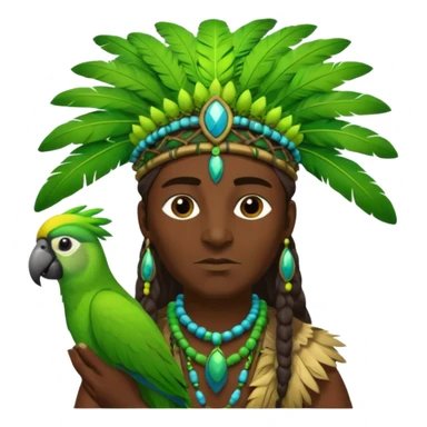 shaman hold a 1 pet parrot sticker