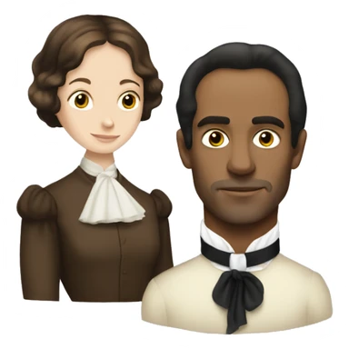 Jane Eyre and mr Rochester sticker