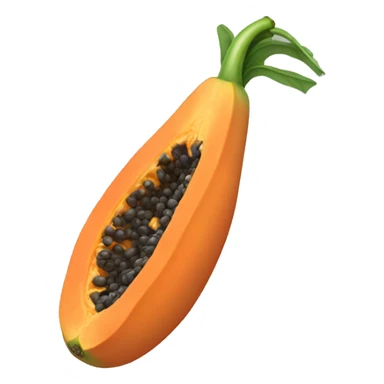 a single papaya sticker