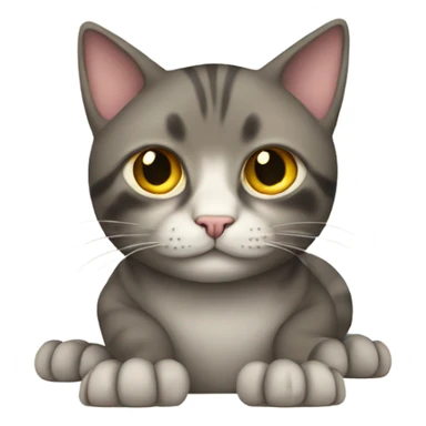 Cat with human feet  sticker