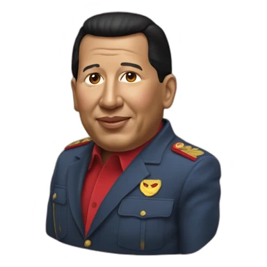 hugo chavez realistic sticker