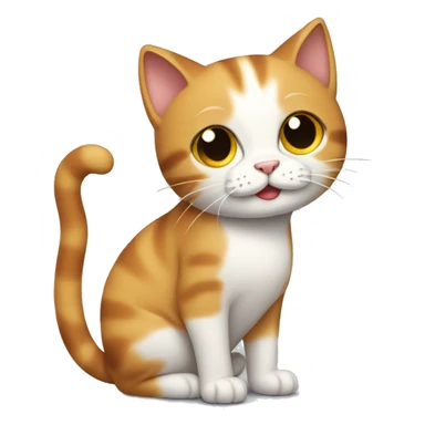 Cat twists butt sticker