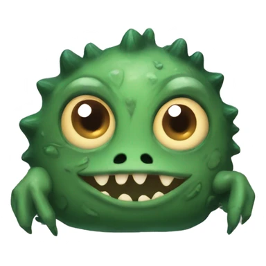 swamp monster in love heart eyes sticker