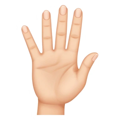 Hand with three fingers up sticker