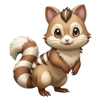Furret-Linoone-Hybrid (Full body) sticker