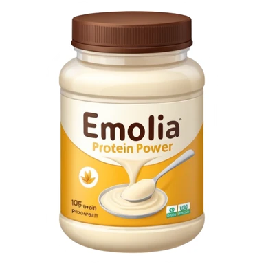 vanilla protein powder jar labeled vanilla picture icon sticker