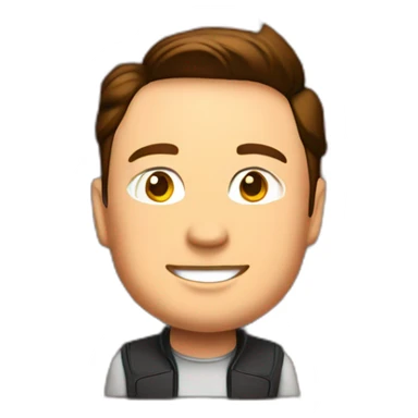 elon musk inside brick wall sticker