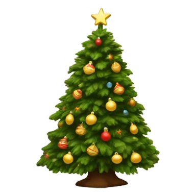 christmas tree by fireplace sticker