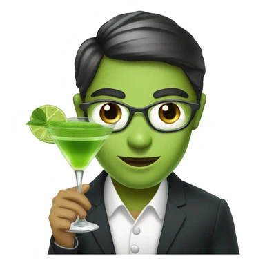 Matcha martini sticker