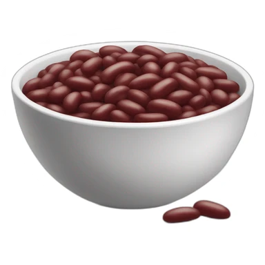 red beans in a bowl sticker