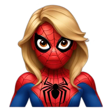girl spider-man sticker
