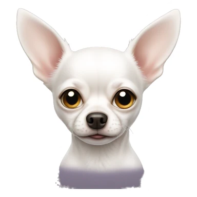 one eyed white chihuahua sticker