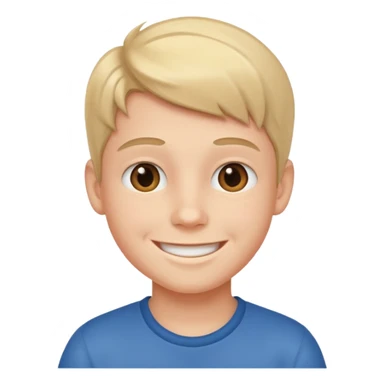 make a boy smiling REALLY big  sticker