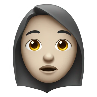 😞 with eyes looking up at you sticker