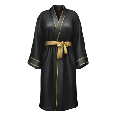 Luxury black silky robe sticker