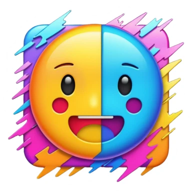 glitch error sticker