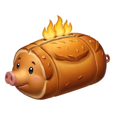 a roasted joint of pork emoji sticker