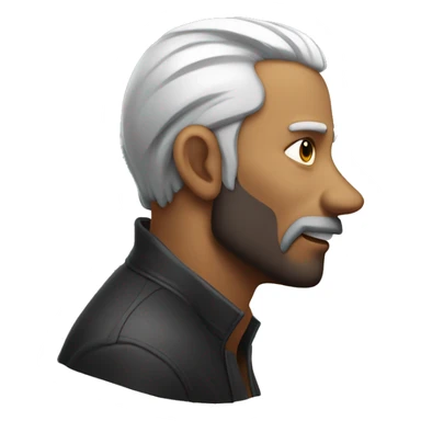 sharpest jawlne in he world side profile sticker