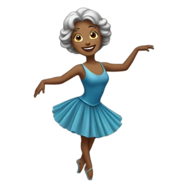 Danseuse classique vieille  sticker